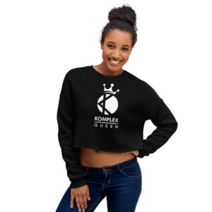 KOMPLEX QUEEN (d.1) Crop Sweatshirt