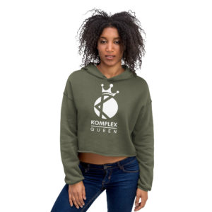 KOMPLEX QUEEN (d.3) Crop Hoodie